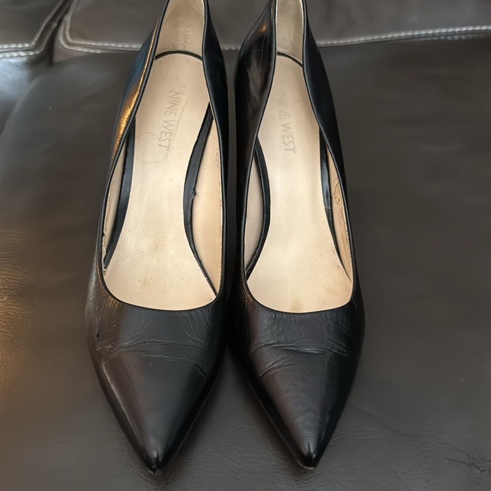 Nine West Black Stiletto Heels - Picture 2 of 7